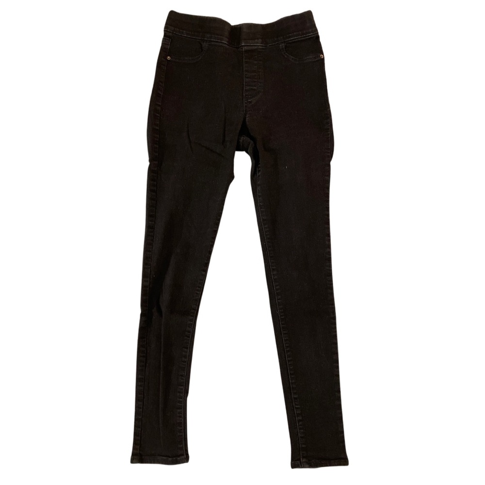 Black Mid-rise Stretchy Jeggings